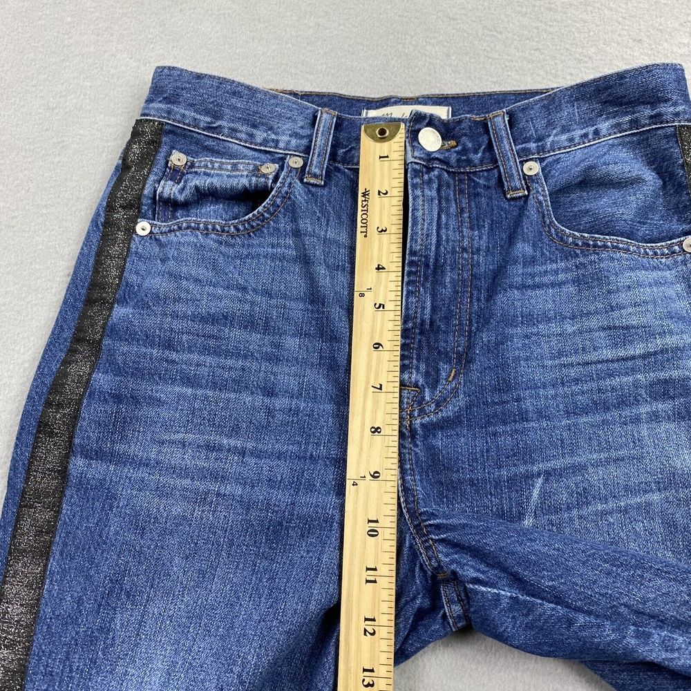 Madewell Blue Denim Ankle Jeans with Black Side Stripes - Picture 11 of 13